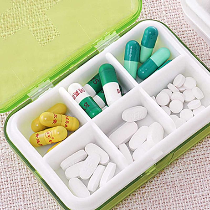 Αδιάβροχη Εβδομαδιαία Θήκη Για Χάπι Multi-purpose Pill Organizer Pure Color Medicine Box Με Μεγάλη Χωρητικότητα