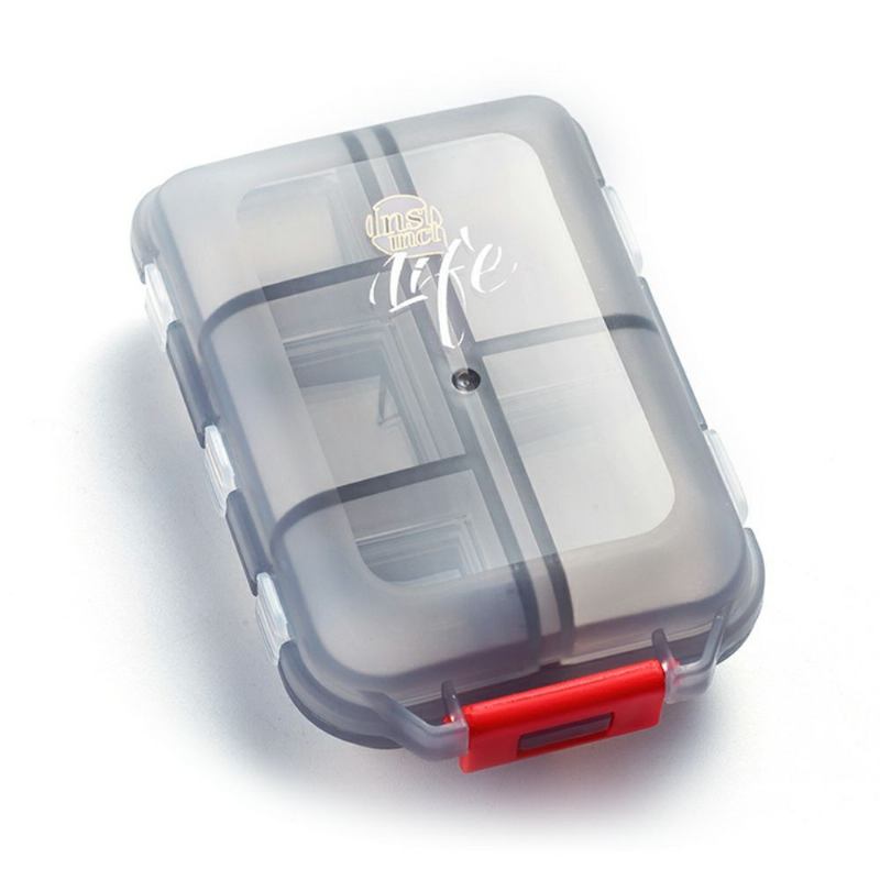 Bidear Travel Pill Case Φορητή Εβδομαδιαία Ταμπλέτα Medicine Κουτί Βιταμινών Για Πορτοφόλι Ή Τσέπη 10 Διαμερισμάτων