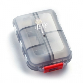 Bidear Travel Pill Case Φορητή Εβδομαδιαία Ταμπλέτα Medicine Κουτί Βιταμινών Για Πορτοφόλι Ή Τσέπη 10 Διαμερισμάτων