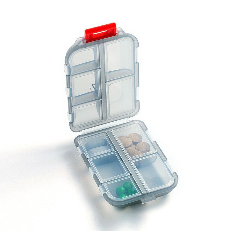 Bidear Travel Pill Case Φορητή Εβδομαδιαία Ταμπλέτα Medicine Κουτί Βιταμινών Για Πορτοφόλι Ή Τσέπη 10 Διαμερισμάτων