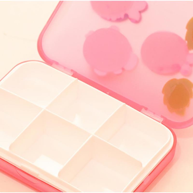 Cute Cartoon Pill Cases Series Small Box Travel Vitamin Organizer