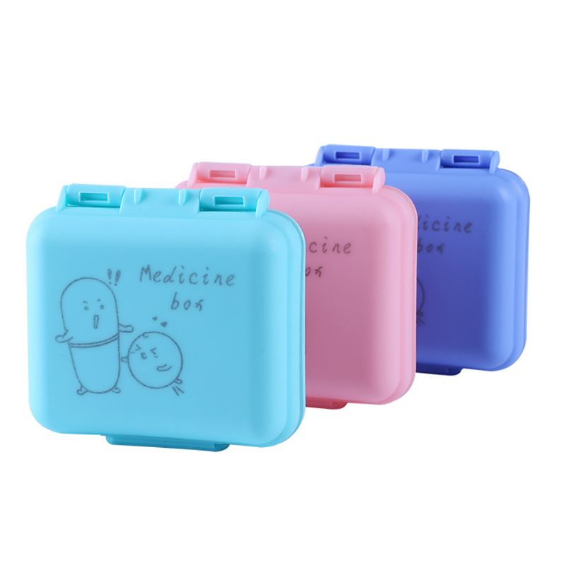 Cute Pill Box Portable 7 Compartments Medicine Vitamin Plastic Organizer Δωρεάν Bpa Για Παιδιά Ηλικιωμένους