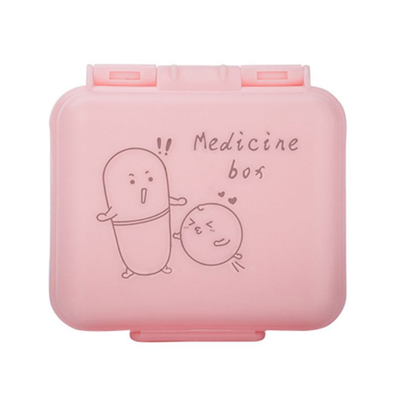 Cute Pill Box Portable 7 Compartments Medicine Vitamin Plastic Organizer Δωρεάν Bpa Για Παιδιά Ηλικιωμένους