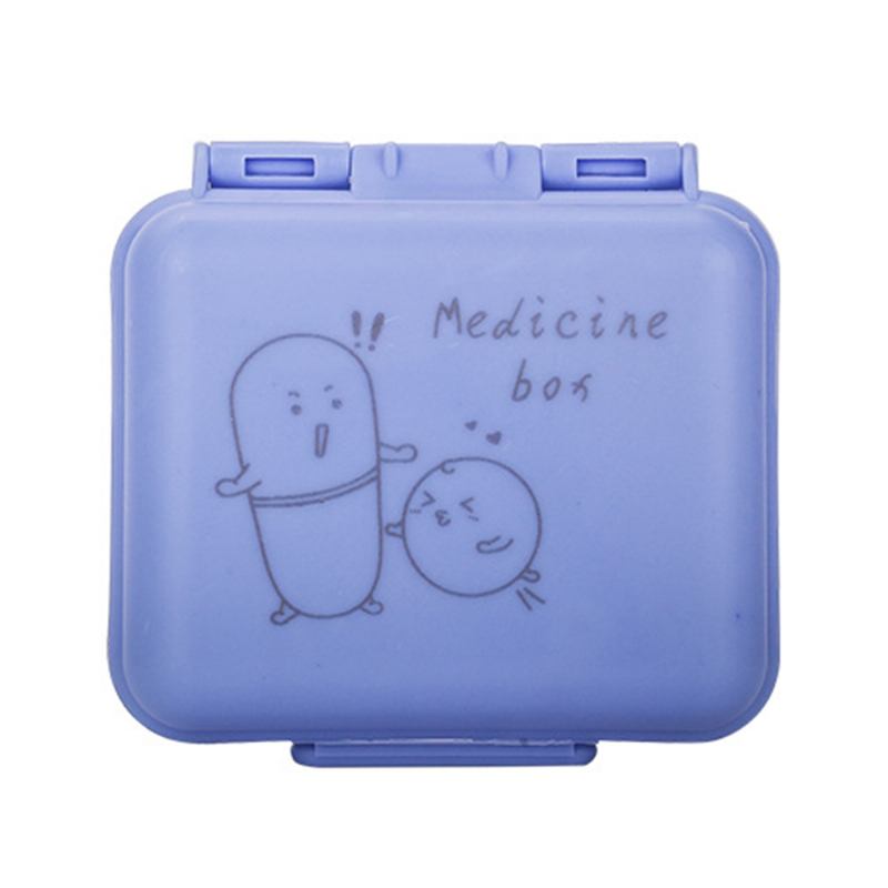 Cute Pill Box Portable 7 Compartments Medicine Vitamin Plastic Organizer Δωρεάν Bpa Για Παιδιά Ηλικιωμένους