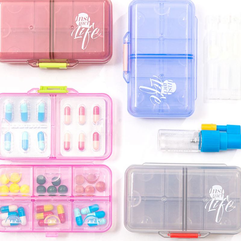 Εβδομαδιαίο Pocket Pill Organizer Βιταμίνες Pills Holder Dispenser Travel Planner Δοχείο Φαρμάκων Για Επαγγελματικό Ταξίδι