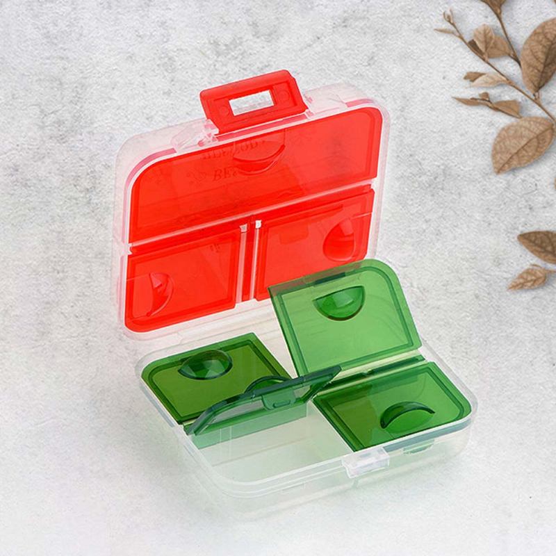 Φορητή Θήκη Χαπιών Pp Για Χρήση 7 Ημερών Mini Medicine Box Christmas Style Travel Outdoor Pill Keeper