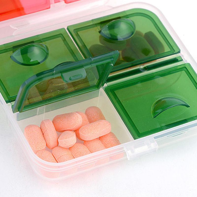 Φορητή Θήκη Χαπιών Pp Για Χρήση 7 Ημερών Mini Medicine Box Christmas Style Travel Outdoor Pill Keeper