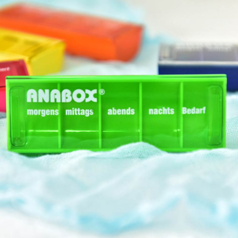 Φορητό Anabox Ανθεκτικό Στην Υγρασία Μικρό Κουτί Χαπιών Εβδομαδιαία Συσκευασία Ξεχωριστή Ιατρική Θήκη