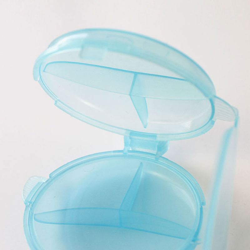 Φορητό Creative Fish Shape Mini Pill Box Medicine Case Organizer Δοχείο 6 Division For Children