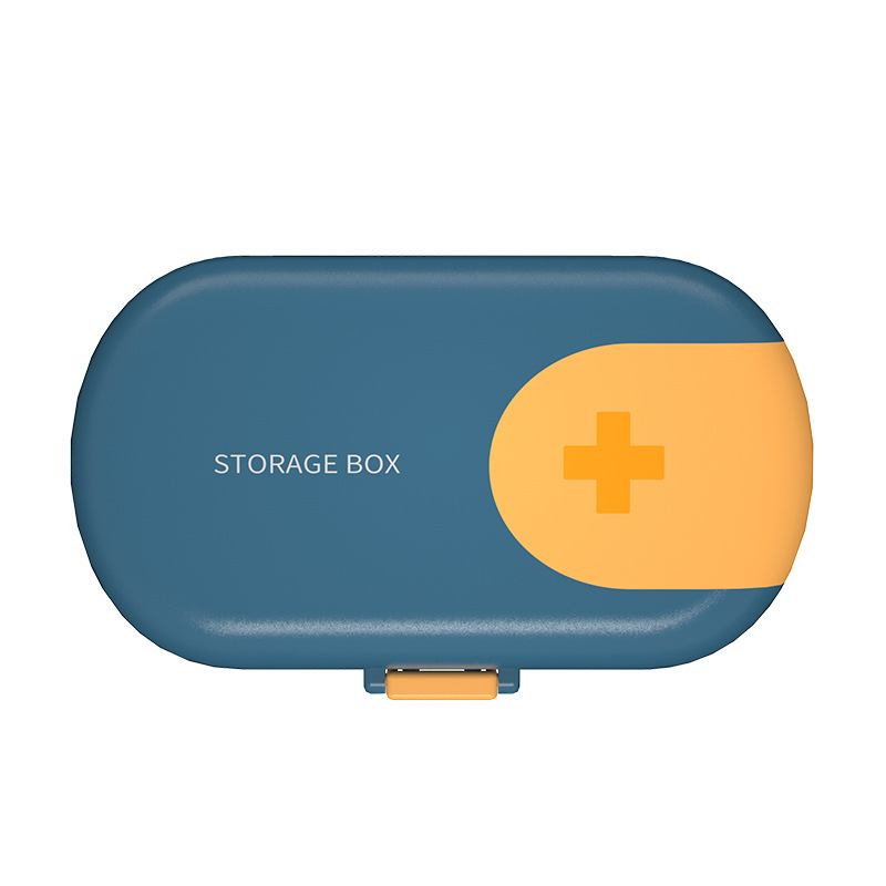 Φορητό Μικρό Κουτί Χαπιών Mini Storage Box Διανομής Medicine Cutter Σφραγισμένο Διαμέρισμα