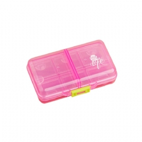 Φορητό Pc Pill Organizer Storage Box Μη Τοξικό Δοχείο 8 Θέσεις Για Ιατρική Κοσμήματα Easy Carrying Double Layers Dispenser 4 Colors