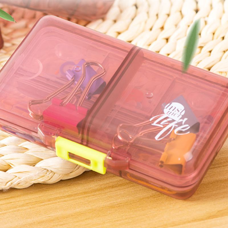 Φορητό Pc Pill Organizer Storage Box Μη Τοξικό Δοχείο 8 Θέσεις Για Ιατρική Κοσμήματα Easy Carrying Double Layers Dispenser 4 Colors