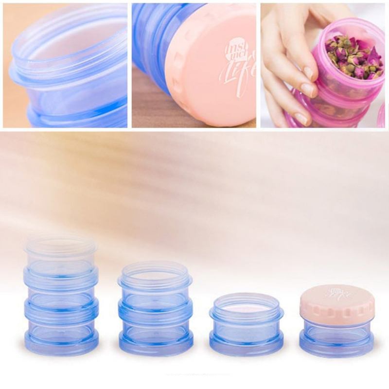 Κυλινδρικό Κουτί Χαπιών 7 Τμημάτων Bpa Free Plastic Medicine Organizer Φορητό Αποθήκευσης Για Ταξίδια Στο Σπίτι