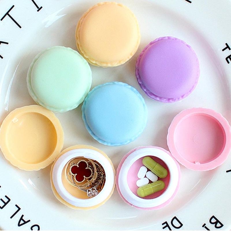 Macaron Medicine Box Pp Φορητό Candy Color Pill Organizer Κοσμημάτων Creativity Cute Outdoor Box Δοχείο Δισκίων