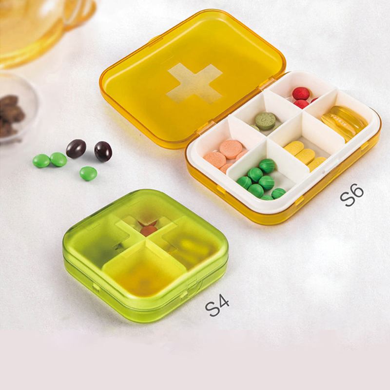 Mini Medicine Box Food Grade Pp Φορητά 7 Ημερών Διαμερίσματα Σφράγιση Αδιάβροχο Δισκίο Διοργανωτής Προσαρμογής