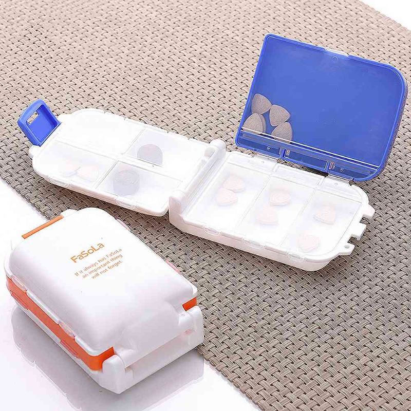 Mini Medicine Box Plastic Creativity 7 Compartments Φορητό Κουτί Χαπιών Μεγάλης Χωρητικότητας Για Ταξίδια Υπαίθριο Δοχείο Δισκίου