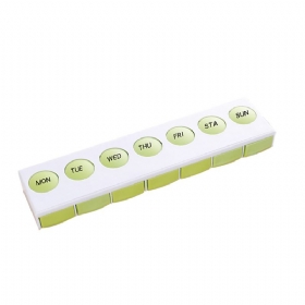 Mini Plastic Pill Box Φορητό Pp Υλικό Δοχείο Χάπι Με Ελατήριο Για 7 Ημέρες Μικρό Κουτί Αποθήκευσης Με 7 Τμήματα