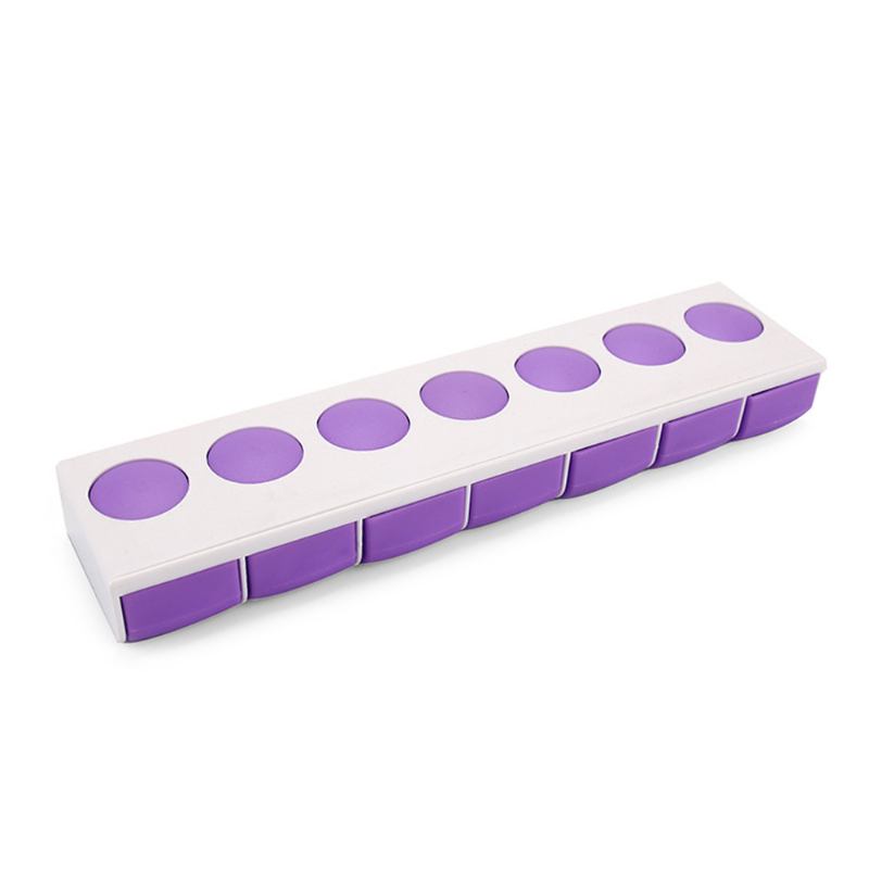 Mini Plastic Pill Box Φορητό Pp Υλικό Δοχείο Χάπι Με Ελατήριο Για 7 Ημέρες Μικρό Κουτί Αποθήκευσης Με 7 Τμήματα