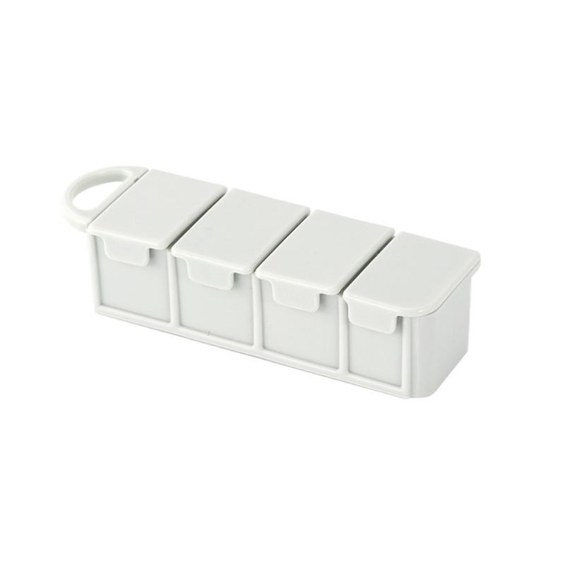 Mini Portable 4 Slots Travel Pill Box Ιδανικό Για Αποθήκευση Χαπιών Βιταμινών