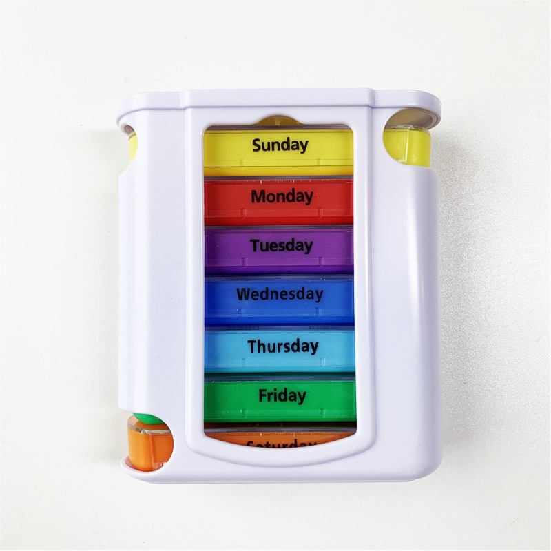 One Week Pill Box 28 Grids Seven Days Box Plastic Box Drawer Box