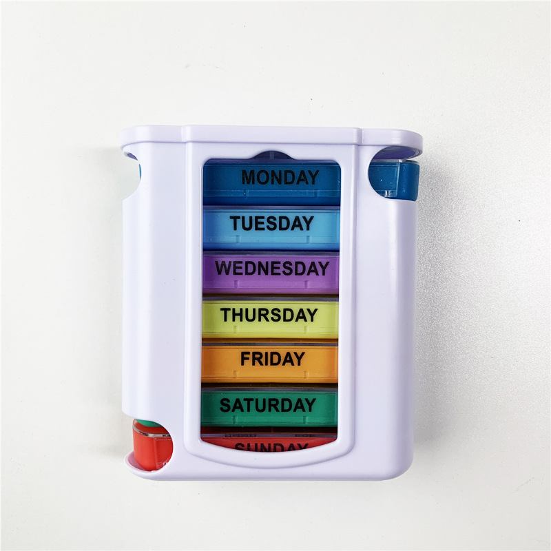 One Week Pill Box 28 Grids Seven Days Box Plastic Box Drawer Box