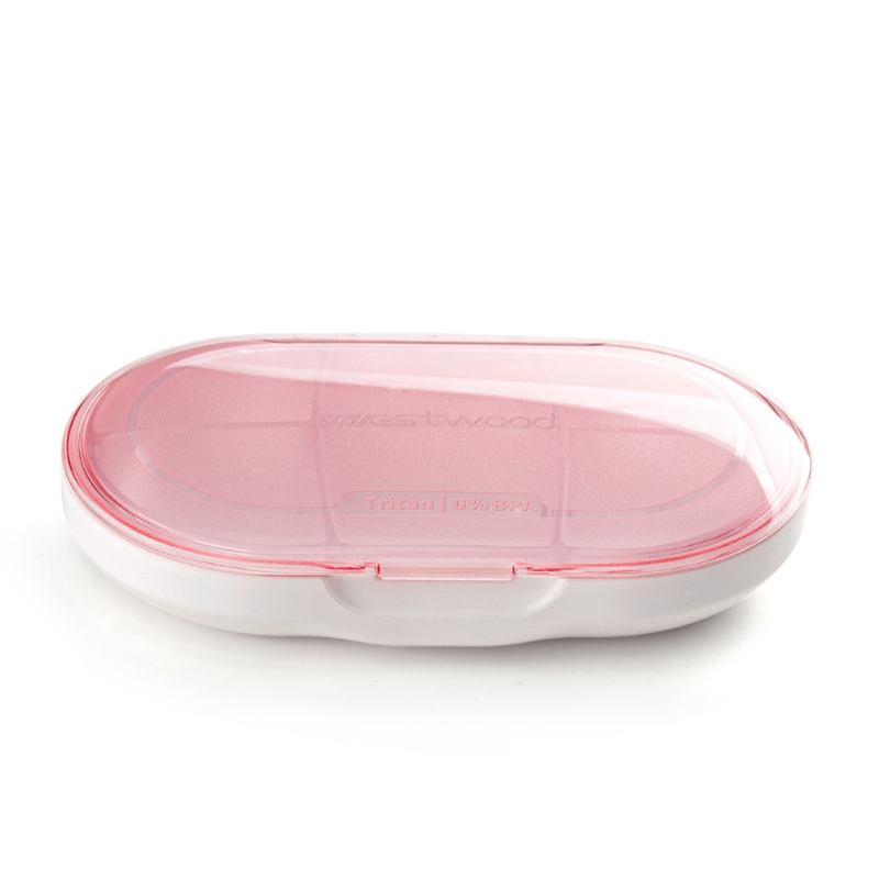 Portable Health Pill Box Wheat Fiber+ Pp Material Cartridge Mini Sealed Box Case Organizer Δοχείο Φαρμάκου