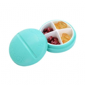 Portable Medicine Drug Jewelry Storage Box 4 Slots Colorful Pills Modeling Organizer Ιατρική Θήκη Χαπιών