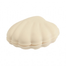 Scallop Pill Storage Box Πολυλειτουργικό Κουτί Αποθήκευσης Σιλικόνης Dustproof Για Gadget Κοσμημάτων Capsule Candy