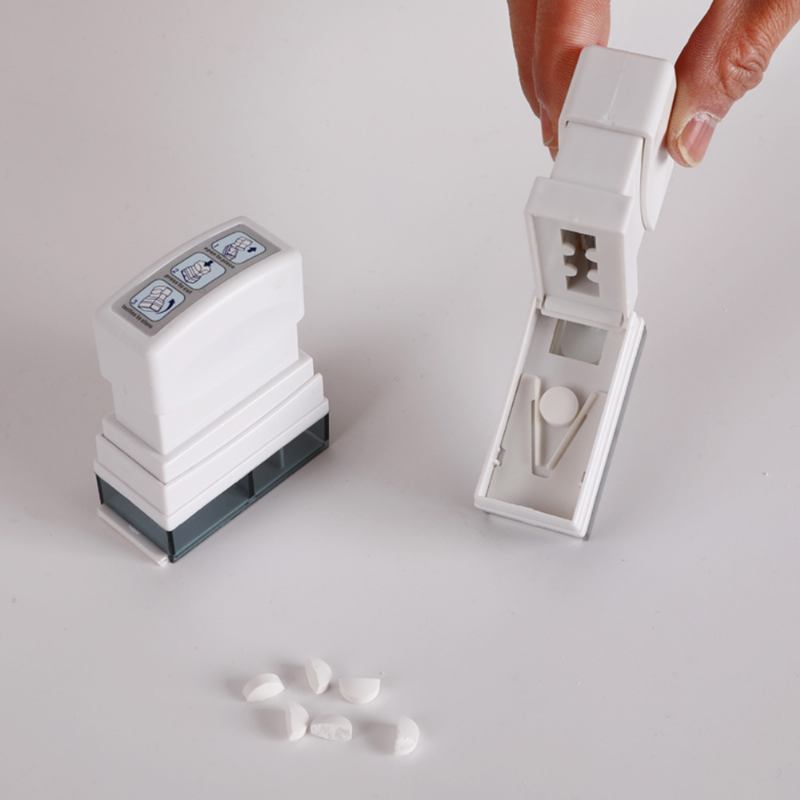 Ultra Pill Cutter Seal Medicine Box Splitter Safety Κόφτης Δισκίων Για Κόψιμο Μικρών Και Μεγάλων Χαπιών Στη Μέση