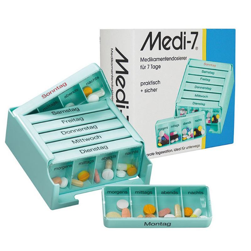 Weekly Pill Case Medi-7 Style Germany Portable Organizer Για Προστασία Από Την Υγρασία