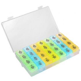 Weekly Pill Organizer Φορητή Θήκη Για Κουτί Χαπιών 7 Ημερών Με 28 Μεγάλες Ξεχωριστές Θήκες Για Φαρμακευτικές Βιταμίνες Ιχθυέλαιο Και Συμπληρώματα