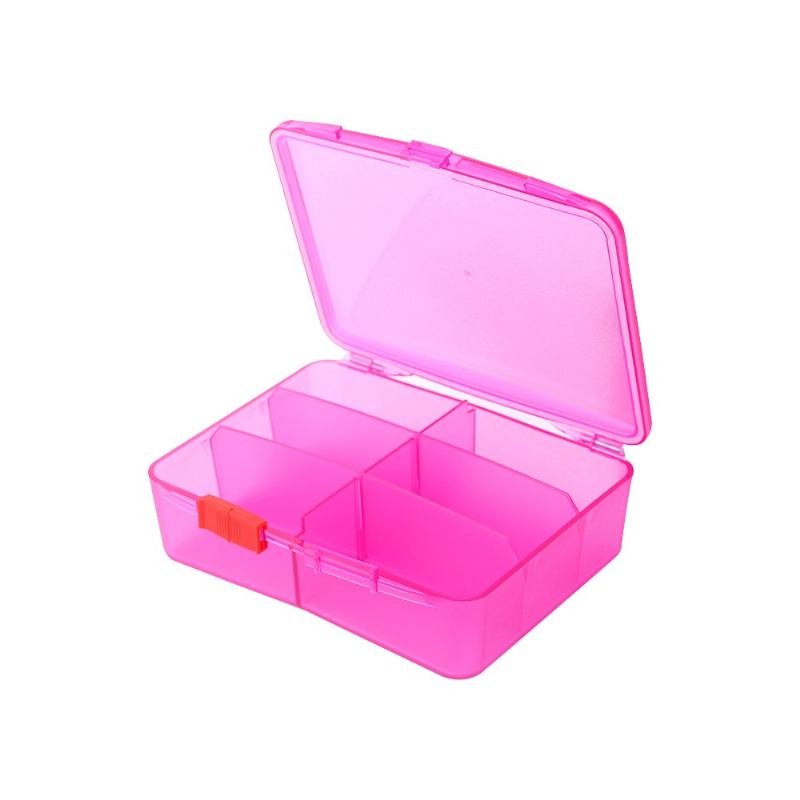 Weekly Travel Pill Organizer Airtight 6 Compartments Case For Pills Vitamin Fish Oil