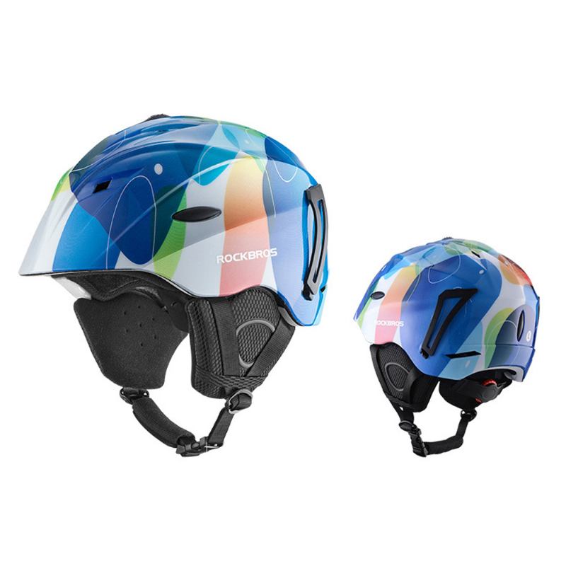 Rockbros Ski Helmet Protector Single Board Κράνος Χιονιού Διπλής Σανίδας Ζεστό Προστατευτικό Κεφαλής Για Ενήλικες Εξωτερικά Κράνη Για Άνδρες Γυναίκες