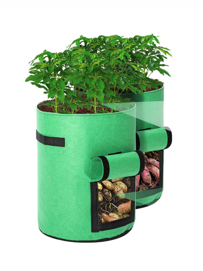 2 Τμχ Tvird Potato Grow Bags Τσάντα Καλλιέργειας Πατάτας Φύτευσης Με Πτερύγιο Και Λαβές Για Πατάτα Και Ντομάτα