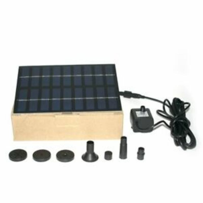 2w 220l/h Solar Powered Water Feature Αντλία Κήπος Ενυδρείο Πισίνα Σιντριβάνι 9v