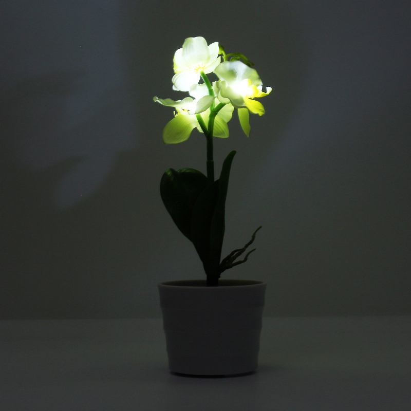 3led Solar Powered Phalaenopsis Flower Stake Κήπος Αυλή Φως Τοπίο Διακόσμηση Εξωτερικού Χώρου