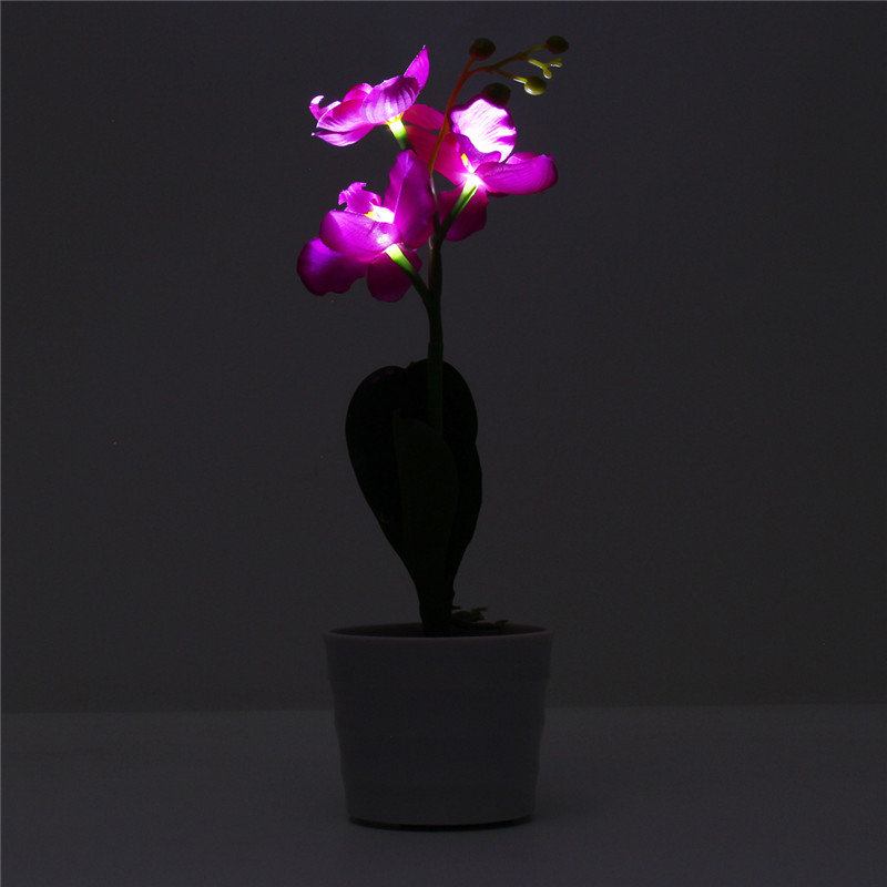 3led Solar Powered Phalaenopsis Flower Stake Κήπος Αυλή Φως Τοπίο Διακόσμηση Εξωτερικού Χώρου