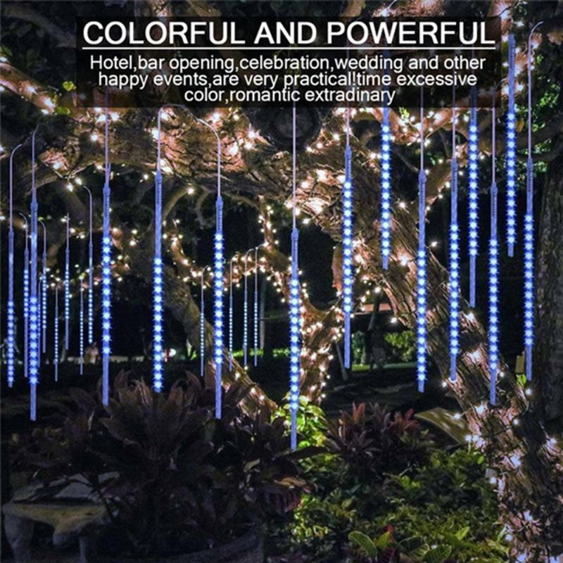 Αδιάβροχο Εξωτερικό Led Meteor Rain Tubes Fairy String Light Χριστουγεννιάτικο Κήπο Χρήση Home Garden