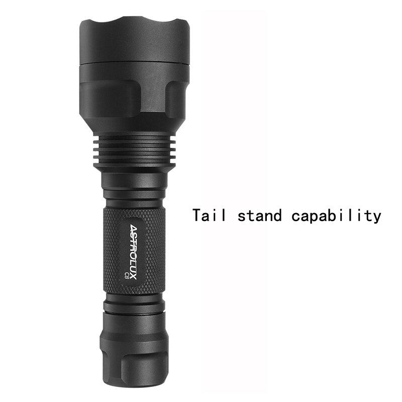 Astrolux C8 Xp-l Hi 1300lumens 7/4modes A6 Driver Tactical Edc Led Flashlight 18650 - 3a