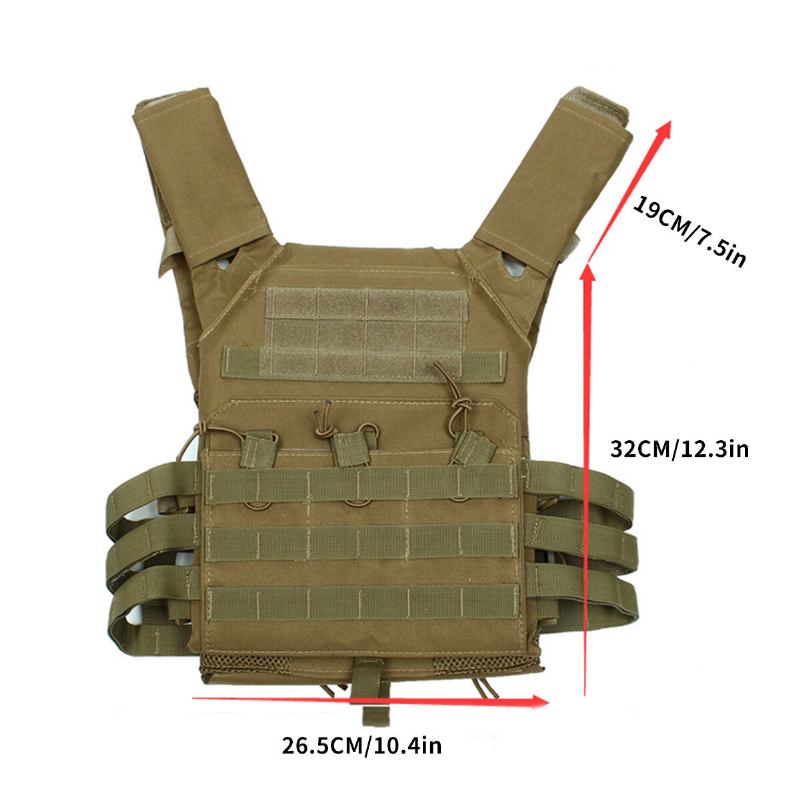 Ελαφρύ Γιλέκο Molle Tactical Armor Plate Carrier Jpc Με Θήκες Mag