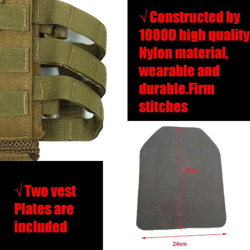 Ελαφρύ Γιλέκο Molle Tactical Armor Plate Carrier Jpc Με Θήκες Mag