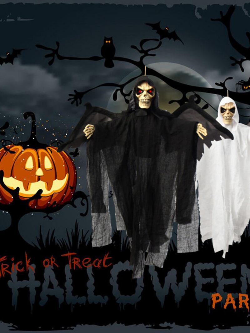 Halloween Prop Κρεμαστό Ghost Witch Scary Haunted House Bar Party Διακόσμηση