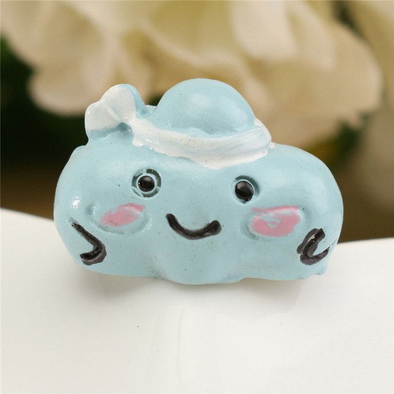 Micro Blue Clouds Landscape Resin Potted Plant Microlandschaft Garden Diy Ornaments