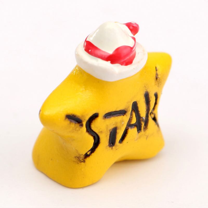 Micro Yellow Star Landscape Resin Potted Plant Microlandschaft Garden Diy Ornaments