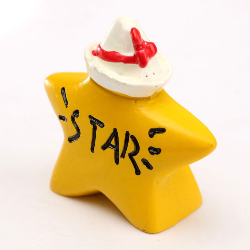 Micro Yellow Star Landscape Resin Potted Plant Microlandschaft Garden Diy Ornaments