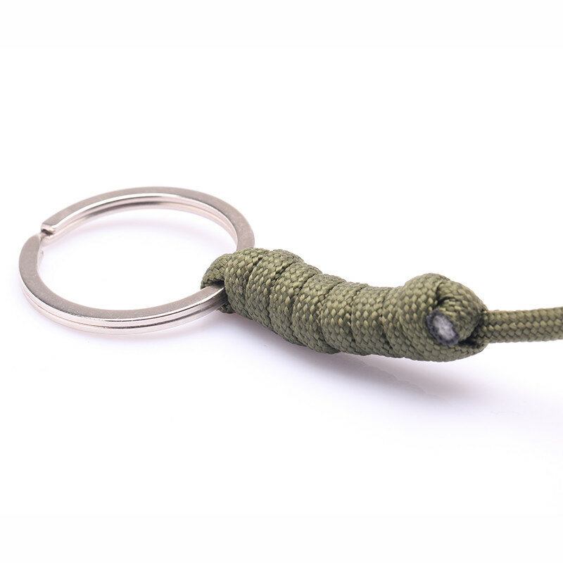 Προστασία Ασφαλείας Monkey Fist Steel Ball Bearing Self Defense Lanyard Survival Keychain Blac