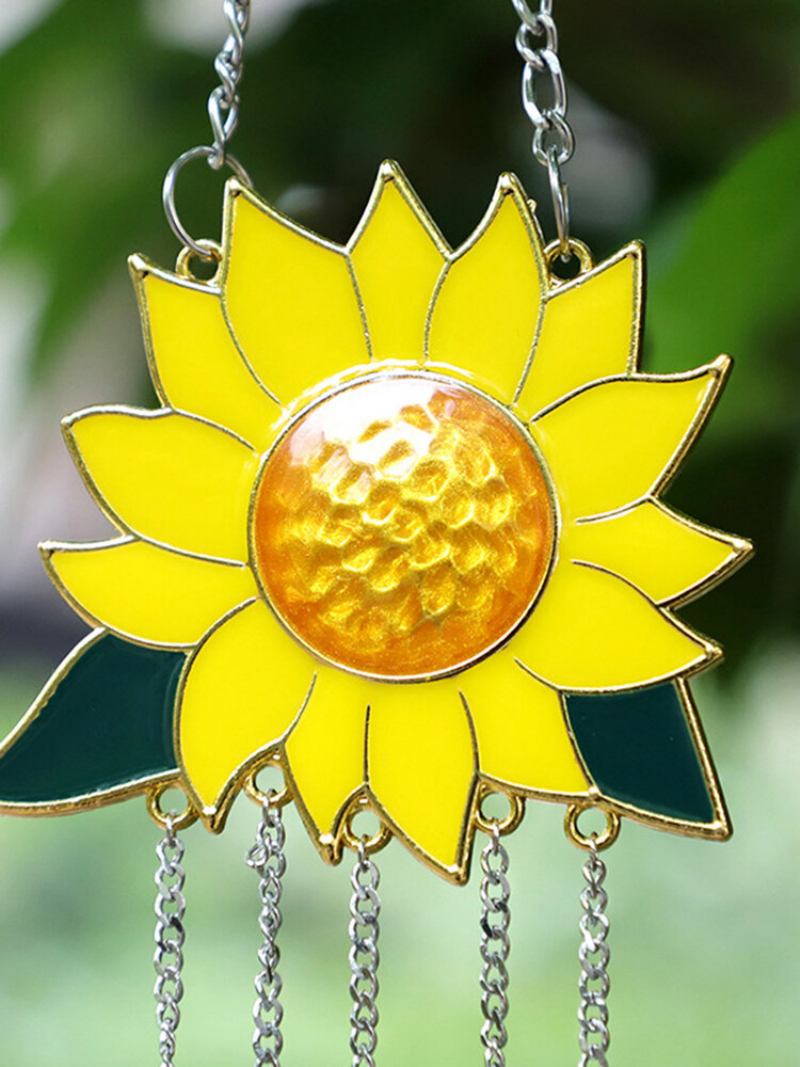 Sunflower Bat Shape Wind Chimes Κρεμαστό Στολίδι Εσωτερικού Χώρου Εξωτερικού Sun Catcher Διακόσμηση Σπιτιού Φεστιβάλ Δώρο Γενεθλίων