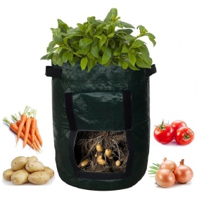 Tomatoes Grow Bag Φρούτα Λαχανικά Γλάστρες Φυτευτή Αναπνεύσιμο Μη Υφασμένο Ύφασμα Με Λαβές