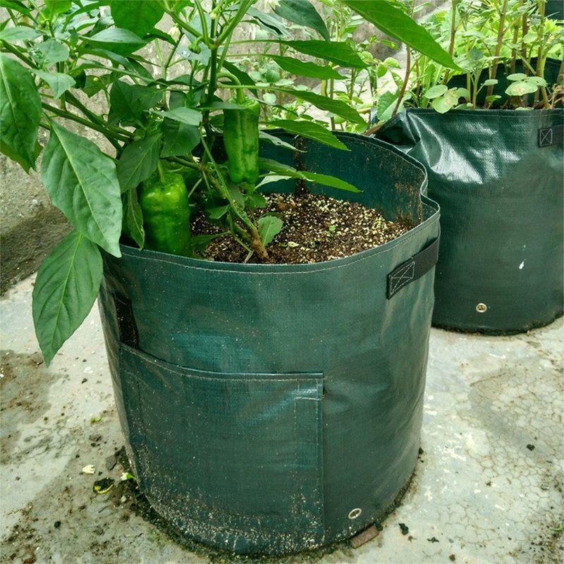 Tomatoes Grow Bag Φρούτα Λαχανικά Γλάστρες Φυτευτή Αναπνεύσιμο Μη Υφασμένο Ύφασμα Με Λαβές