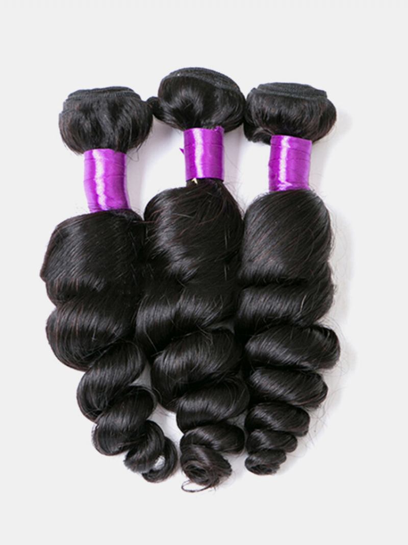 1 Πακέτο Brazilian Loose Wave Virgin Hiar Weave Φυσικές Μαύρες Ανθρώπινες Επεκτάσεις Μαλλιών